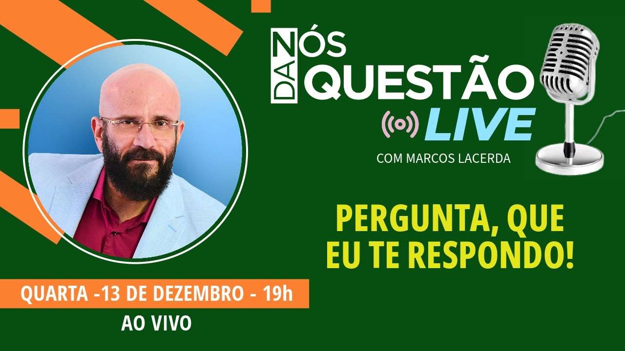 LIVE COMIGO HOJE  - PERGUNTA QUE EU TE RESPONDO 13 12 2023 | Psicólogo Marcos Lacerda