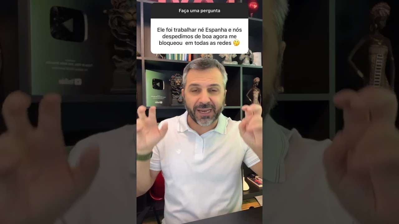 Ele foi trabalhar na Espanha e a bloqueou de todas as redes… #shorts