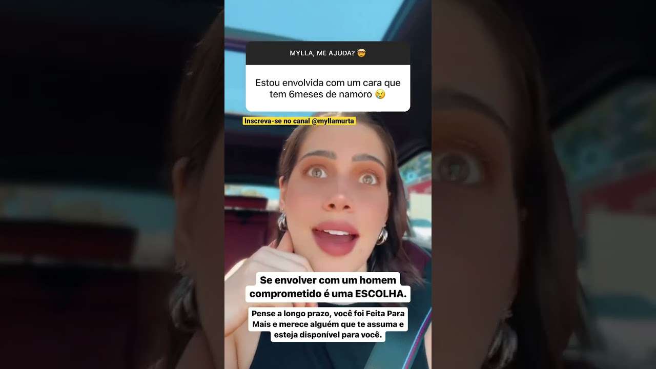 Para conteúdos sobre relacionamento, inscreva-se no canal @Mylla Murta