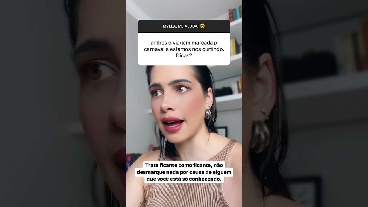 Não desmarque nada por um ficante. Para conteúdos sobre relacionamento, inscreva-se @MyllaMurta1