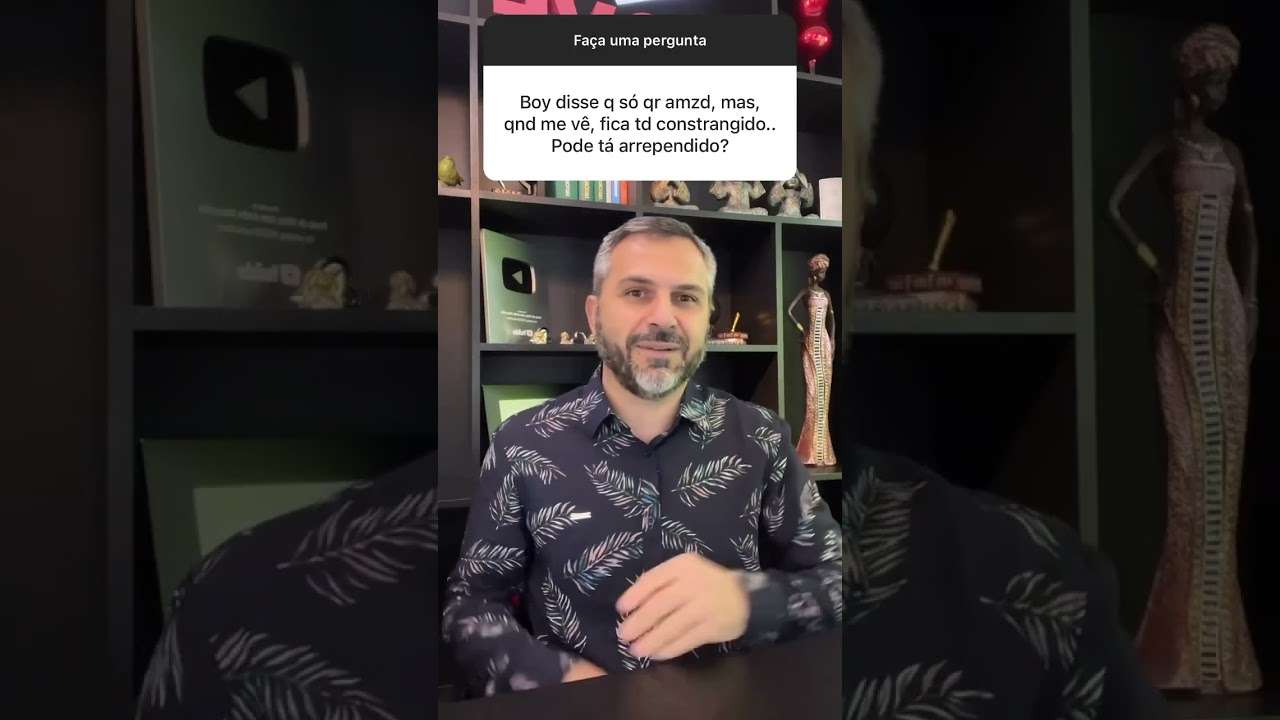 Será que o boy tá arrependido?