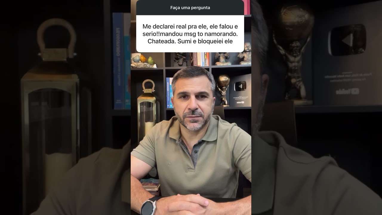 Se declarou para ele e ouviu…