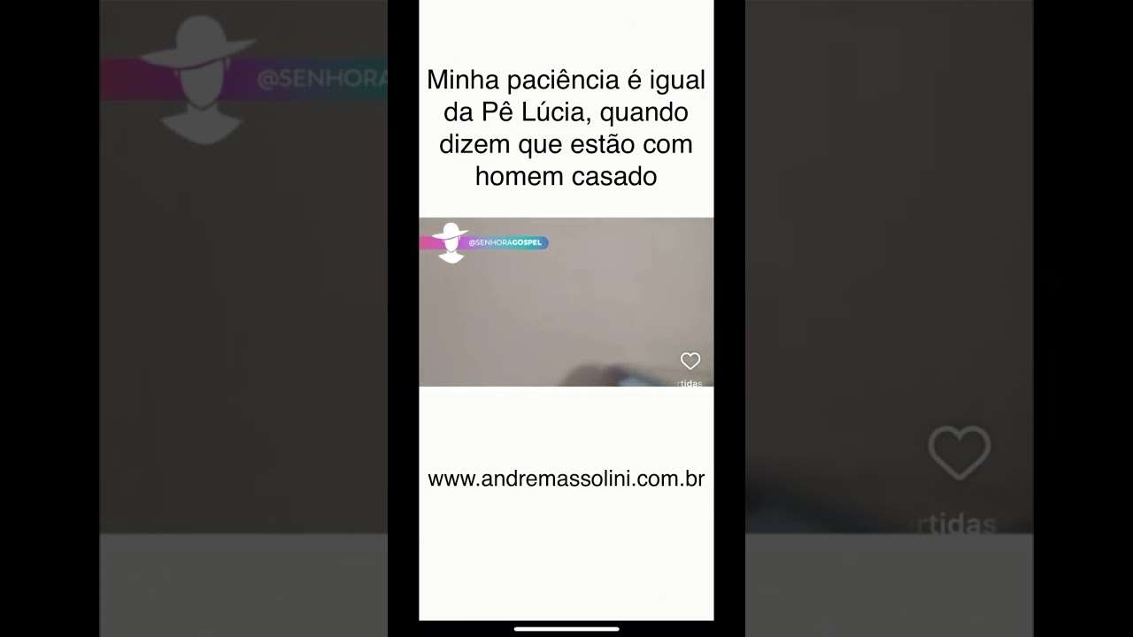 Quando se envolve com casado…