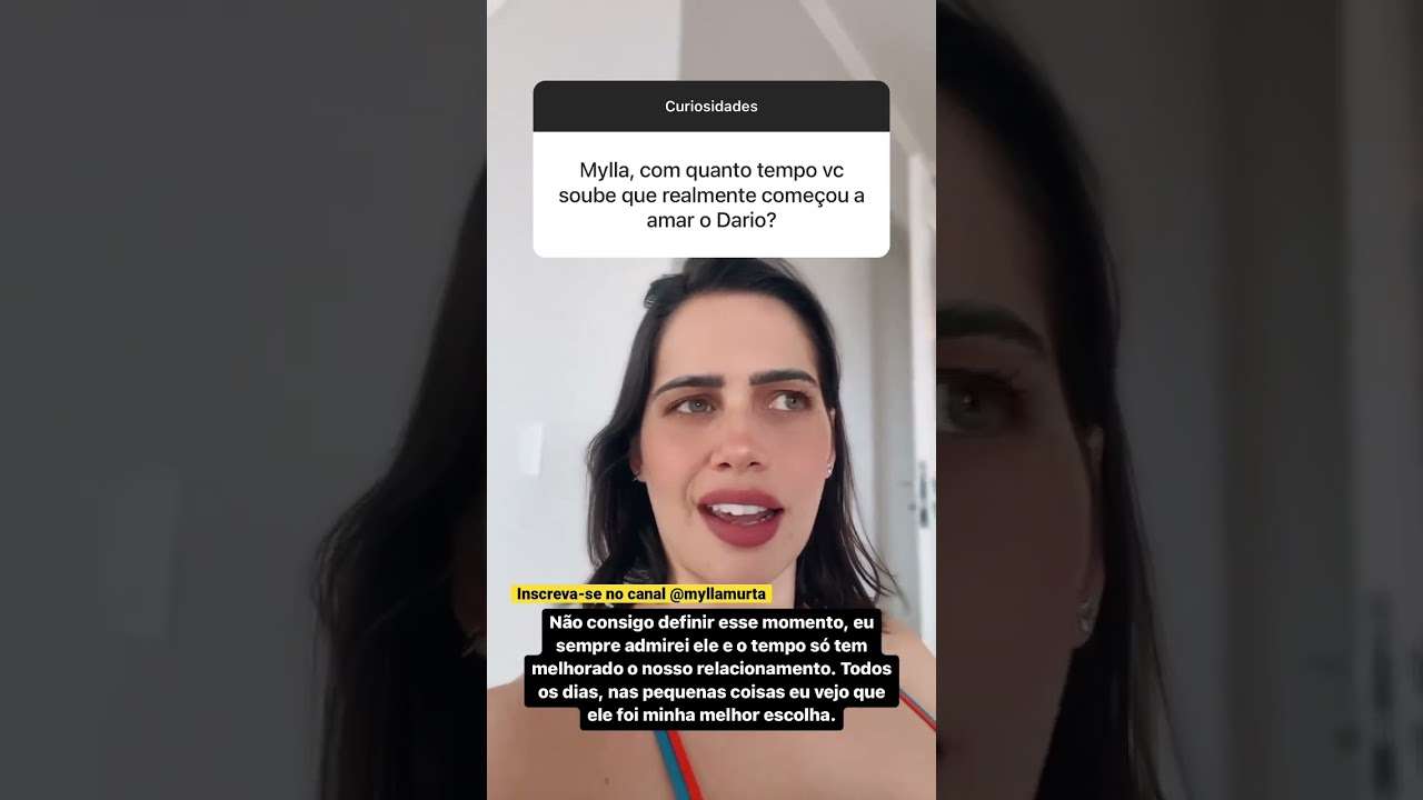 Para conteúdos sobre relacionamento, inscreva-se no canal @Mylla Murta