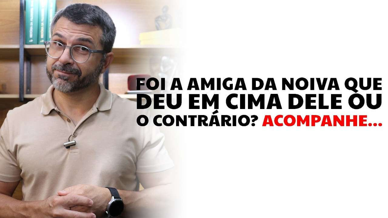 Foi a amiga da noiva que deu em cima dele ou o contrário? Acompanhe...