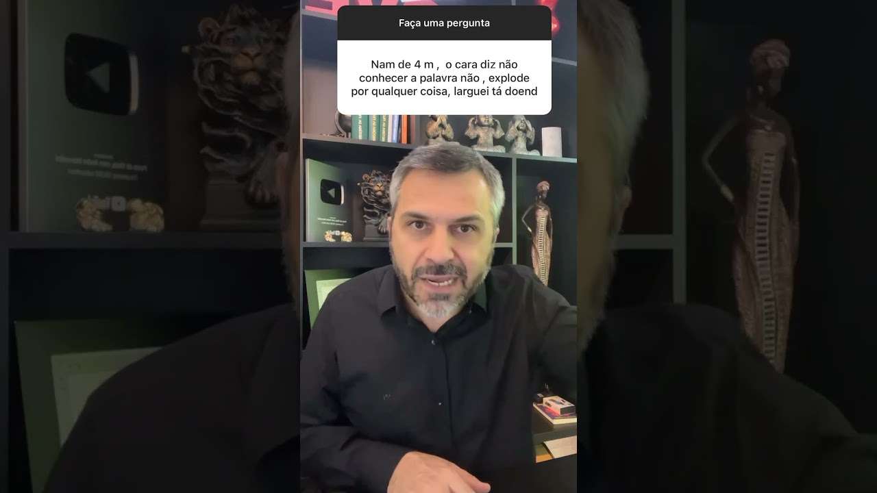 Ele diz não conhecer a palavra NÃO… explode por qualquer coisa