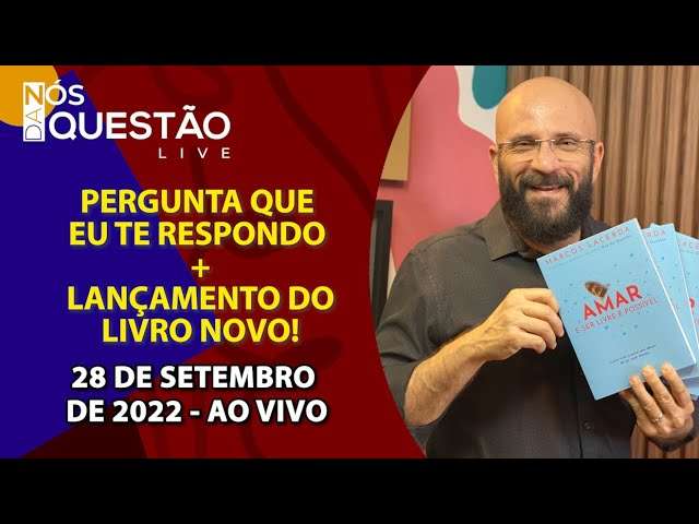 LIVE COMIGO - PERGUNTA QUE EU TE RESPONDO + LIVRO NOVO 28/09/2022 | Psicólogo Marcos Lacerda