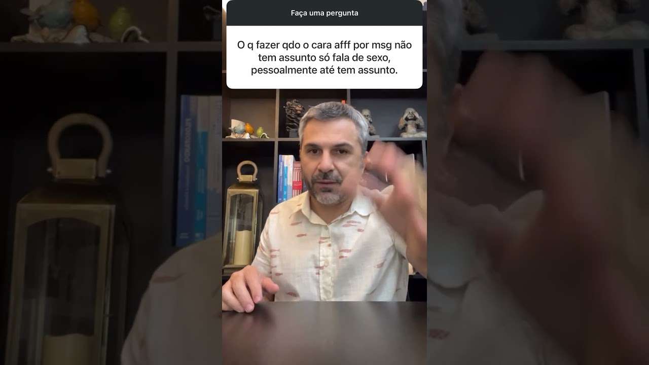 Por mensagem, ele só fala de S3X0