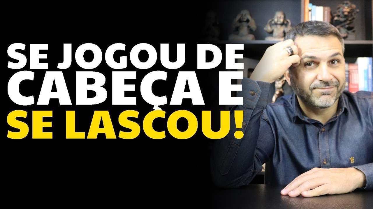 Se jogou de cabeça e se lascou!